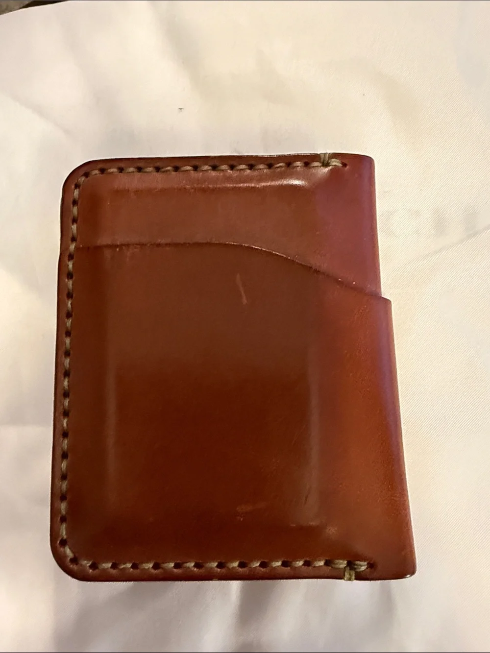 DC Chestnut Brown Leather Card & Key Holder